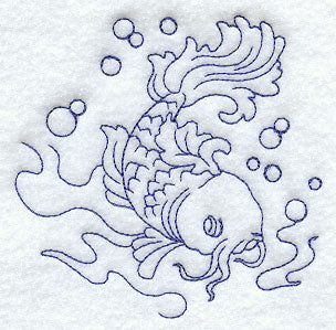 Koi Fish (Bluework)