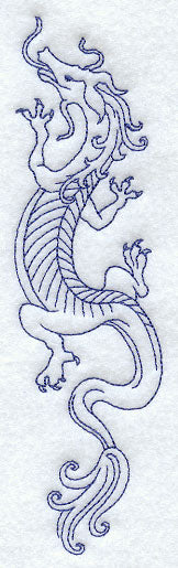 Climbing Dragon (Bluework)