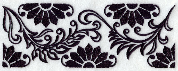 Floral in Damask Border