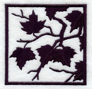 Leaves in the Breeze Silhouette