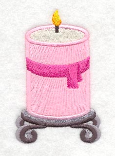 Wrought Iron Pedestal Candle