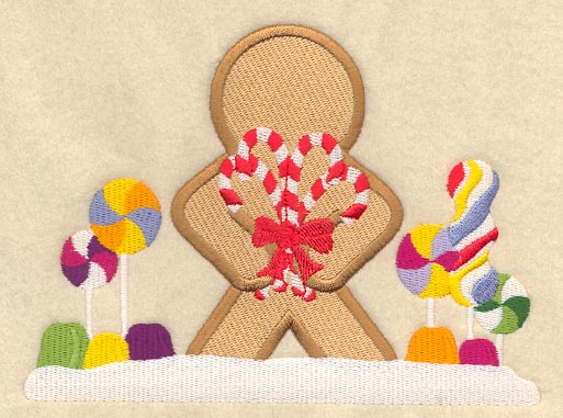 Gingerbread Scene Back