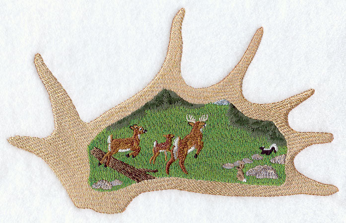 Spring Antler Scene
