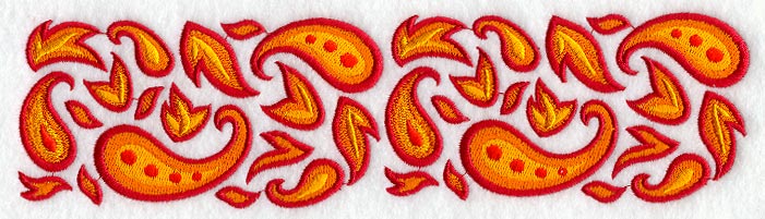 Autumn Paisley Border