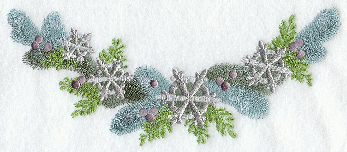 Juniper and Snowflakes Christmas Spray