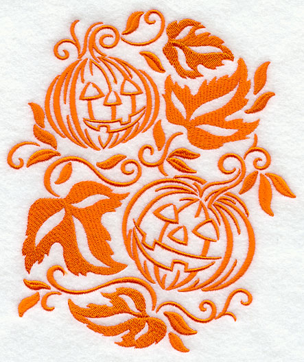Simply Spooky Jack-o-Lantern Oval