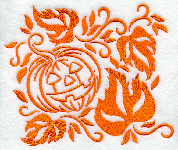 Simply Spooky Jack-o-Lantern Square