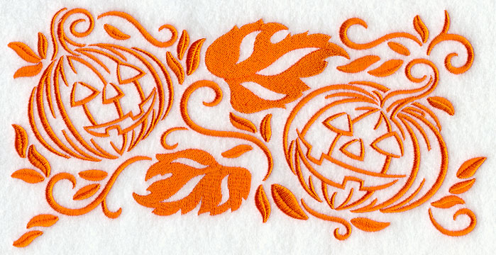 Simply Spooky Jack-o-Lantern Border