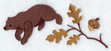 Autumn Bear Border