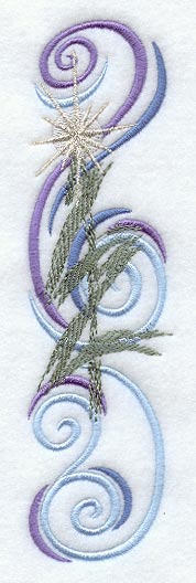 Whirling, Swirling Christmas Border