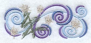 Whirling, Swirling Christmas Border