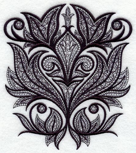 Fleur de Flames (Blackwork)