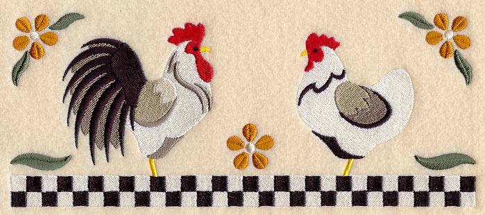 Country Chickens Border
