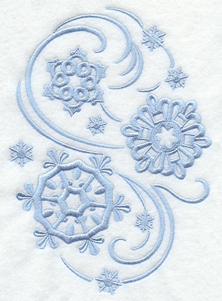 Simply Snowflakes Oval
