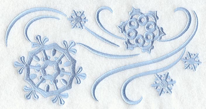 Simply Snowflakes Rectangle