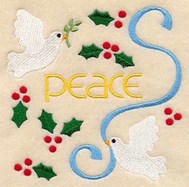 Christmas Doves of Peace Square