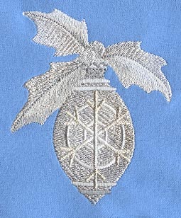 Sparkling Christmas Ornament with Snowflake