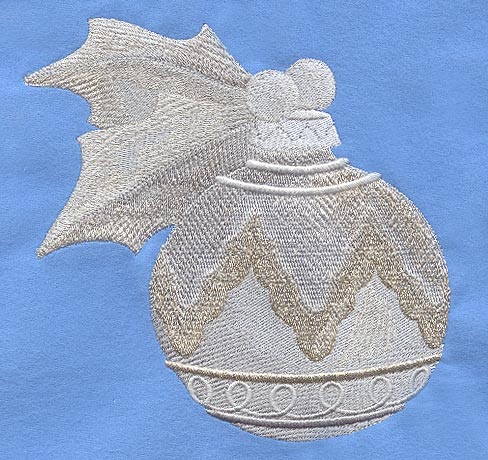 Sparkling Christmas Ornament with Holly