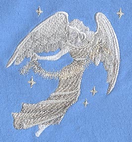 White Christmas Angel