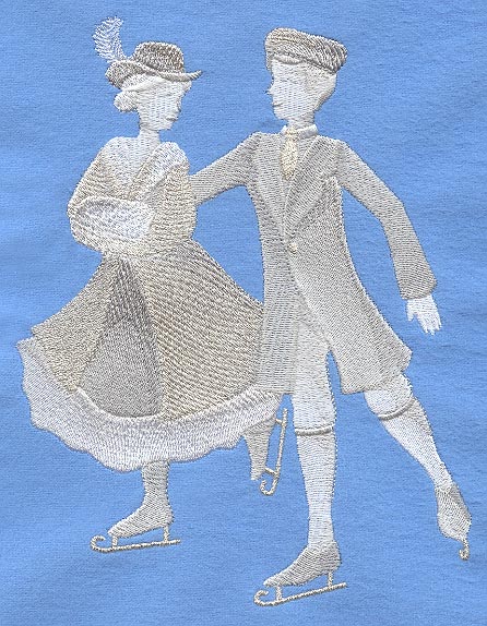 White Christmas Skaters