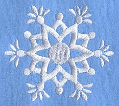 White Christmas Snowflake 1