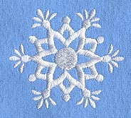 White Christmas Snowflake 1
