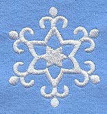 White Christmas Snowflake 3