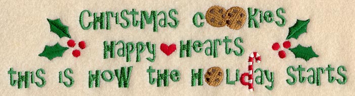 Christmas Cookies, Happy Hearts