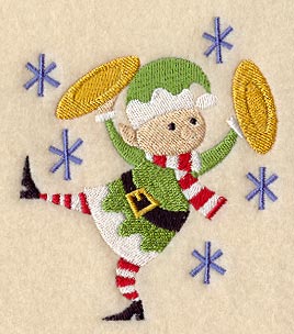 Musical Elf on Cymbals