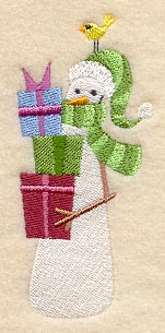 Snowman with Gifts