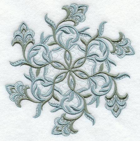 Frosty Floral Snowflake