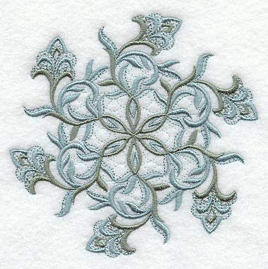 Frosty Floral Snowflake