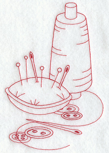 Pins and Needles (Redwork)