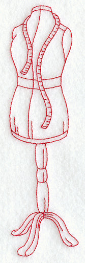 Dressmaker's Form (Redwork)