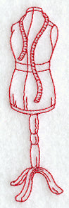 Dressmaker's Form (Redwork)