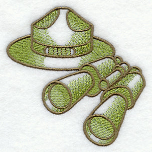 Park Ranger Hat and Binoculars