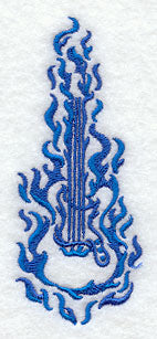 Flaming Guitar Border
