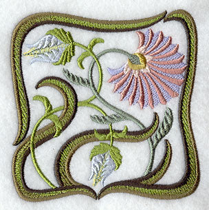 Art Nouveau Floral Square 7