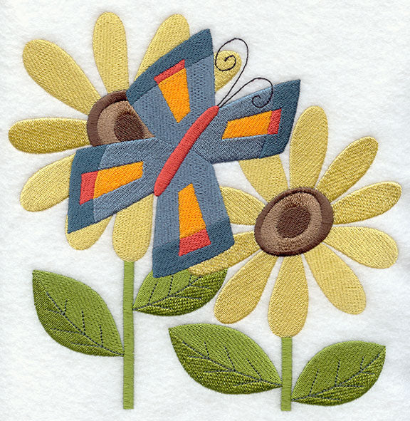 Butterfly and Flower Pair