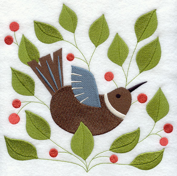 Bird in Berry Vine