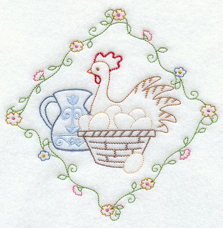 Country Chicken and Eggs (Vintage)