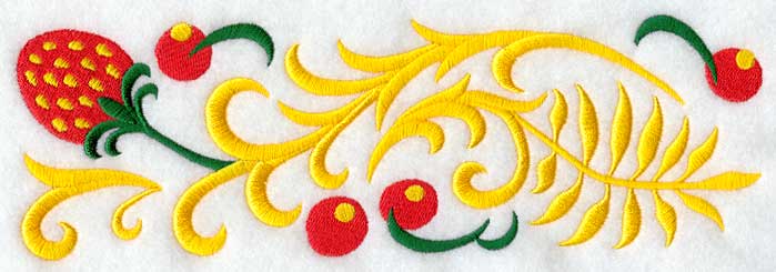 Strawberry Swirl Border