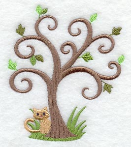 Curious Kitty and Tree