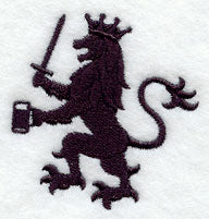 Heraldic Lion with Beer Mug