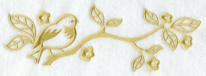 Simply Bird and Blossoms Border