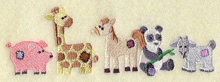Primitive Patchwork Animal Border 2