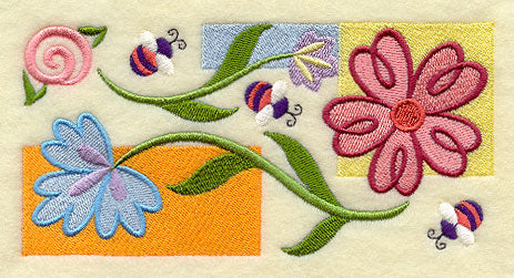 Buzzing Bees and Blossoms Border