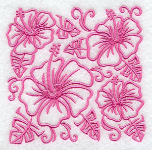 Simply Hibiscus Square