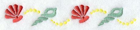 Summer Day Seashells Border