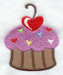 Whimsical Love and Sprinkles Cupcake